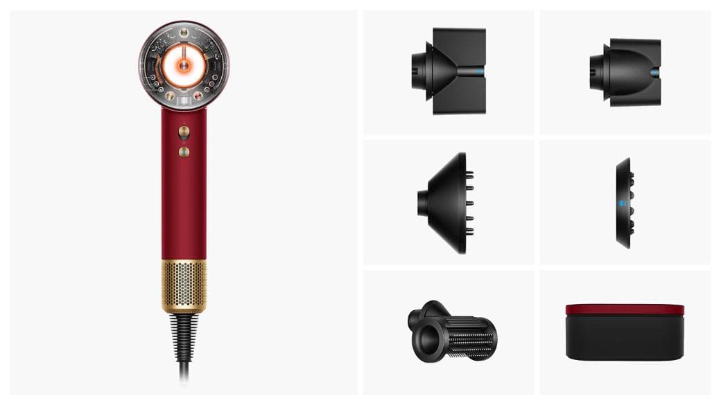 Фен Dyson Supersonic HD16 Red Velvet/Gold — фото 2