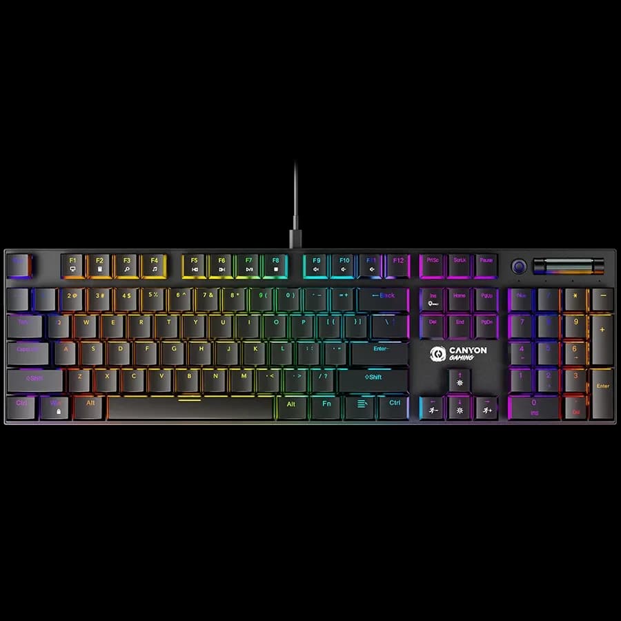 Ігрова клавіатура CANYON Cometstrike GK-55 RGB Black (CND-SKB55-US)
