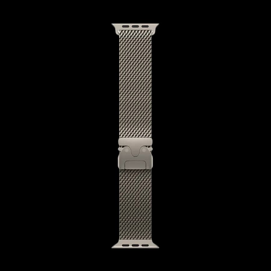 Apple 49mm Milanese Loop Ремінець Milanese Loop Натуральний за Apple Watch 44 mmApple Watch 45 mmApple Watch 46 mmApple Watch 49 mm 44/45/46/49 mm