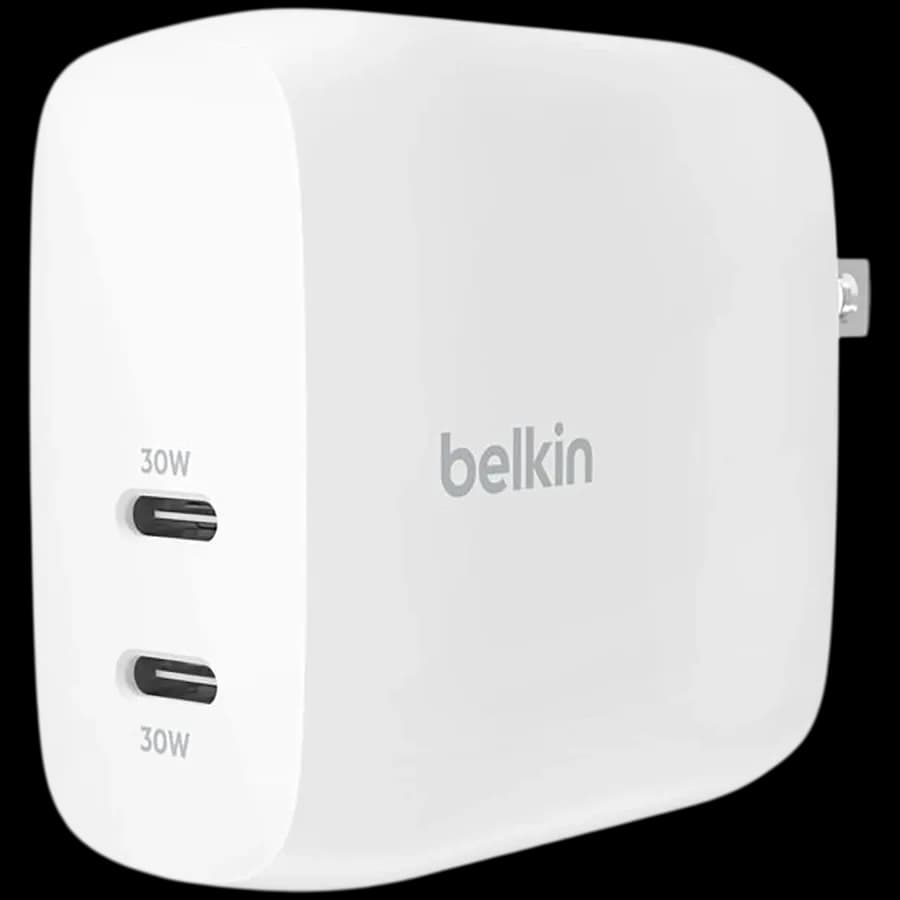 BELKIN Адаптер живлення 2*USB-C, 60 Ват