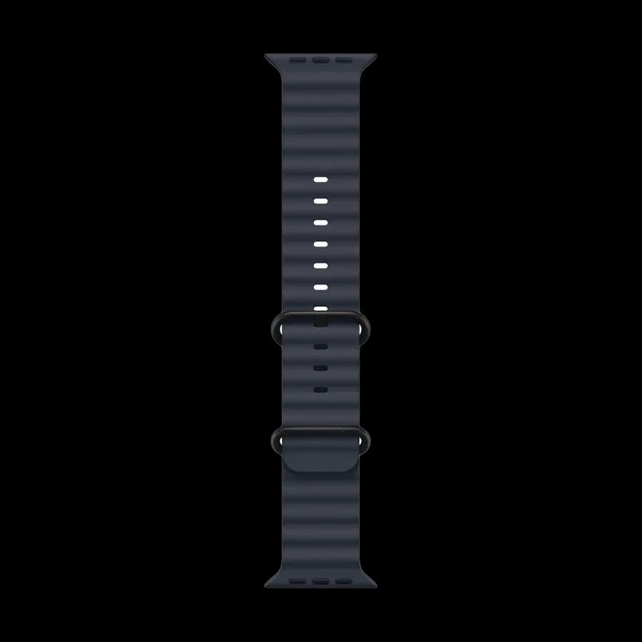 Apple 49mm Ocean Band - Black Titanium Finish Band Extension Ocean Band Темно-синій за Apple Watch 44 mmApple Watch 45 mmApple Watch 46 mmApple Watch 49 mm 44/45/46/49 mm