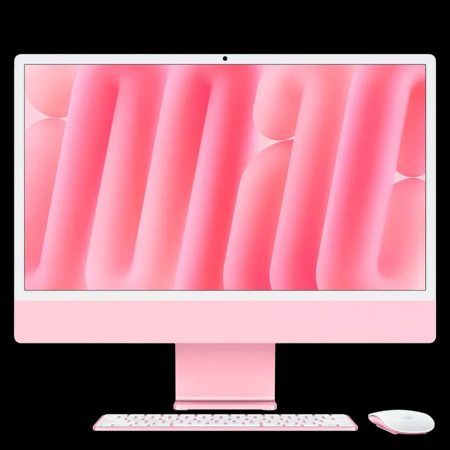 iMac 24-inch M4, 8C CPU 8C GPU, 16ГБ 256ГБ Твердотільний накопичувач, Рожевий