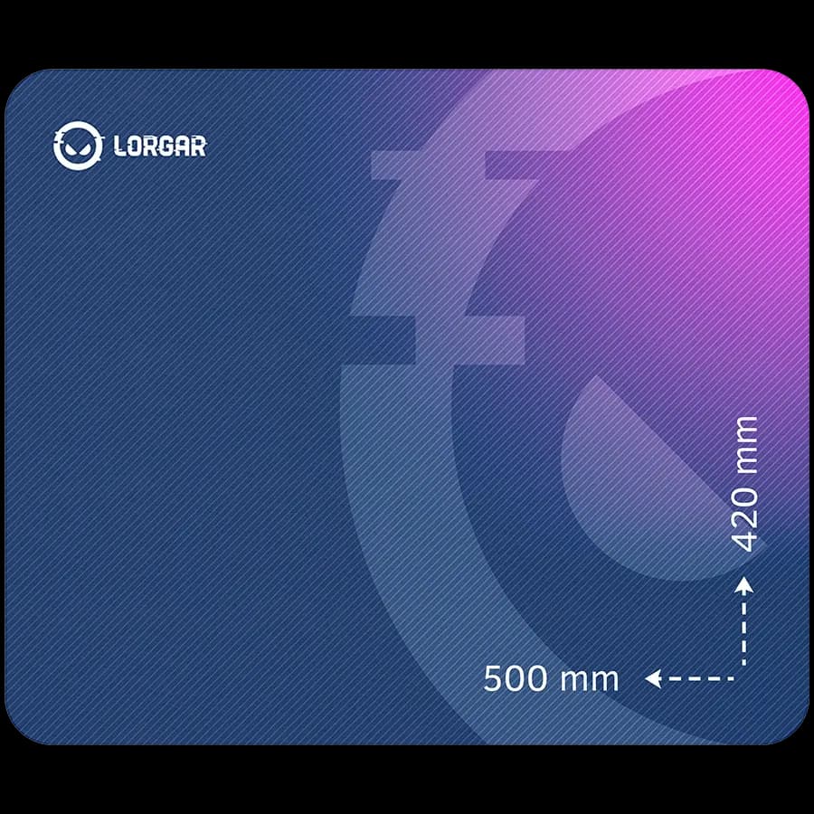 LORGAR Multispandex mousepad з purple rubber