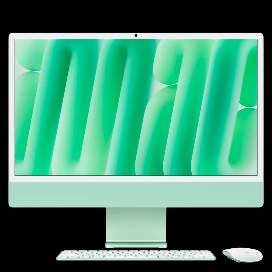 iMac 24-inch M4, 10C CPU 10C GPU, 24ГБ 512ГБ Твердотільний накопичувач, Зелений