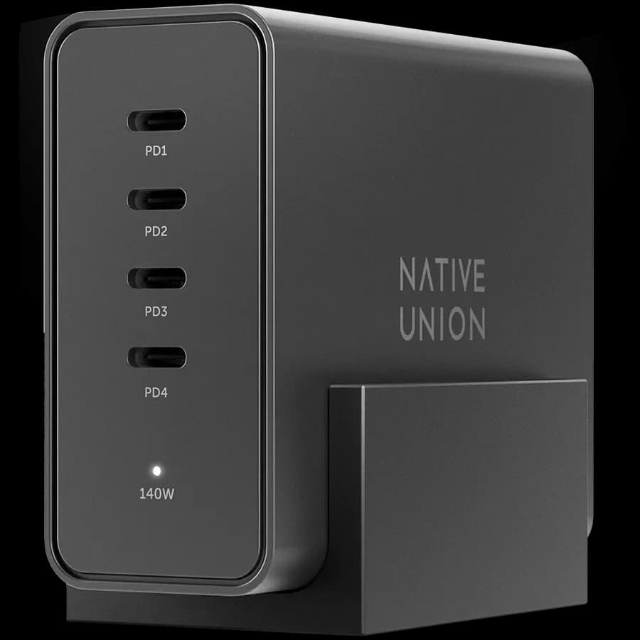 NATIVE UNION Адаптер живлення 4*USB-C, 140 Ват