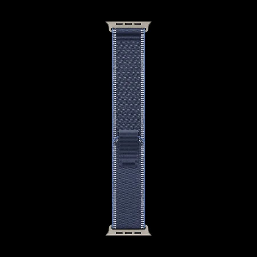 Apple 49mm Trail Loop - M/L Ремінець Trail Loop - Natural Titanium Finish Blue/Bright Blue за Apple Watch 44 mmApple Watch 45 mmApple Watch 46 mmApple Watch 49 mm 44/45/46/49 mm