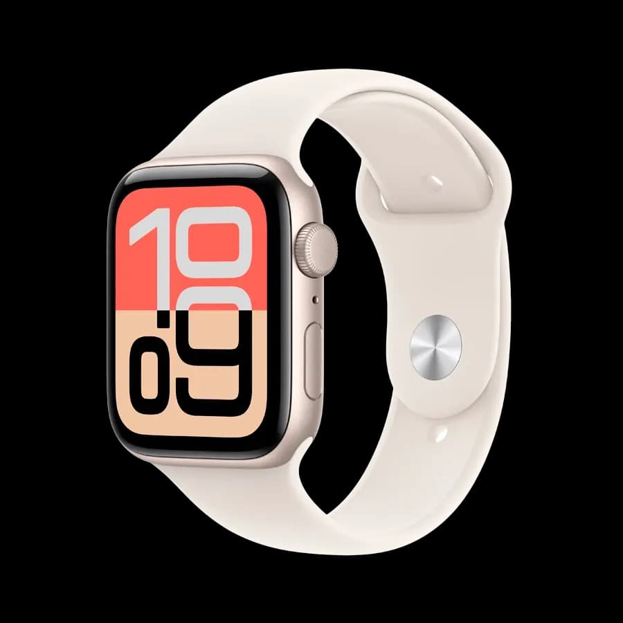 Apple Watch SE GPS Gen.3, Starlight Sport Band, M/L, 44mm, Starlight