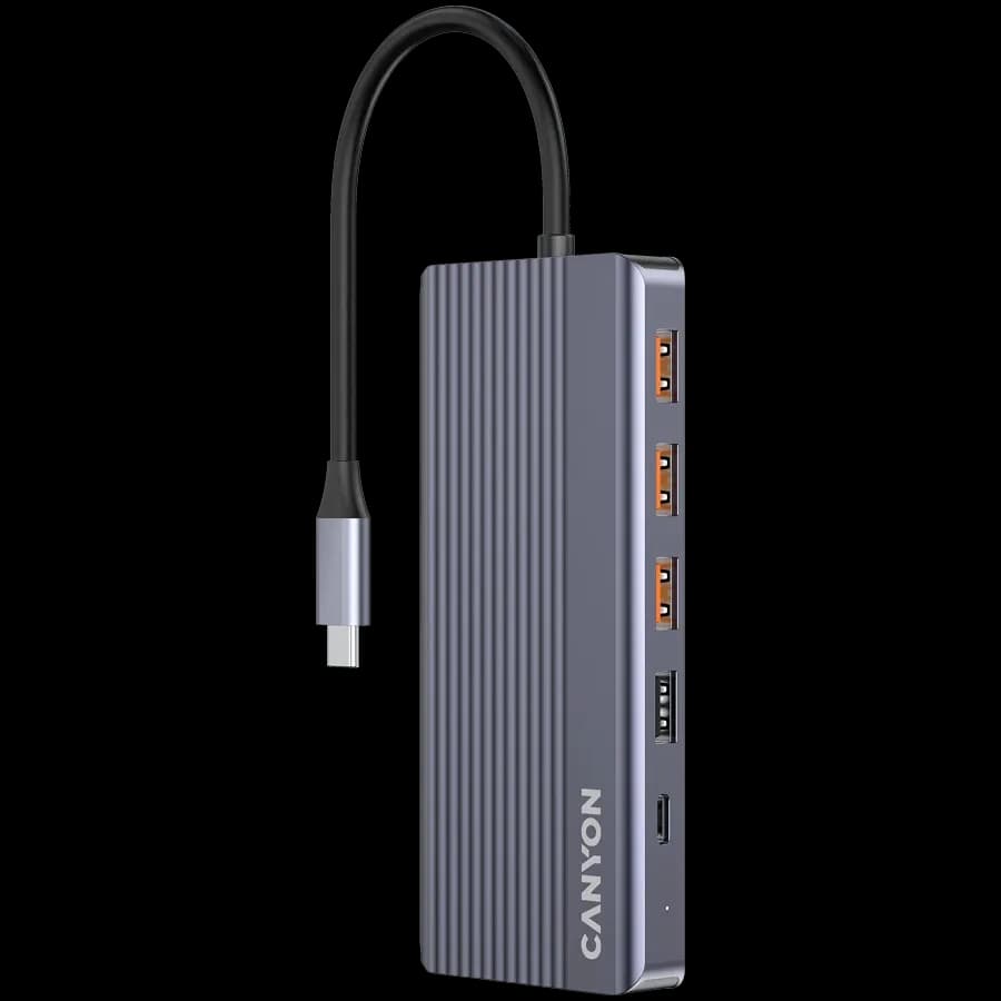 CANYON 13in1 USB C hub, Сірий