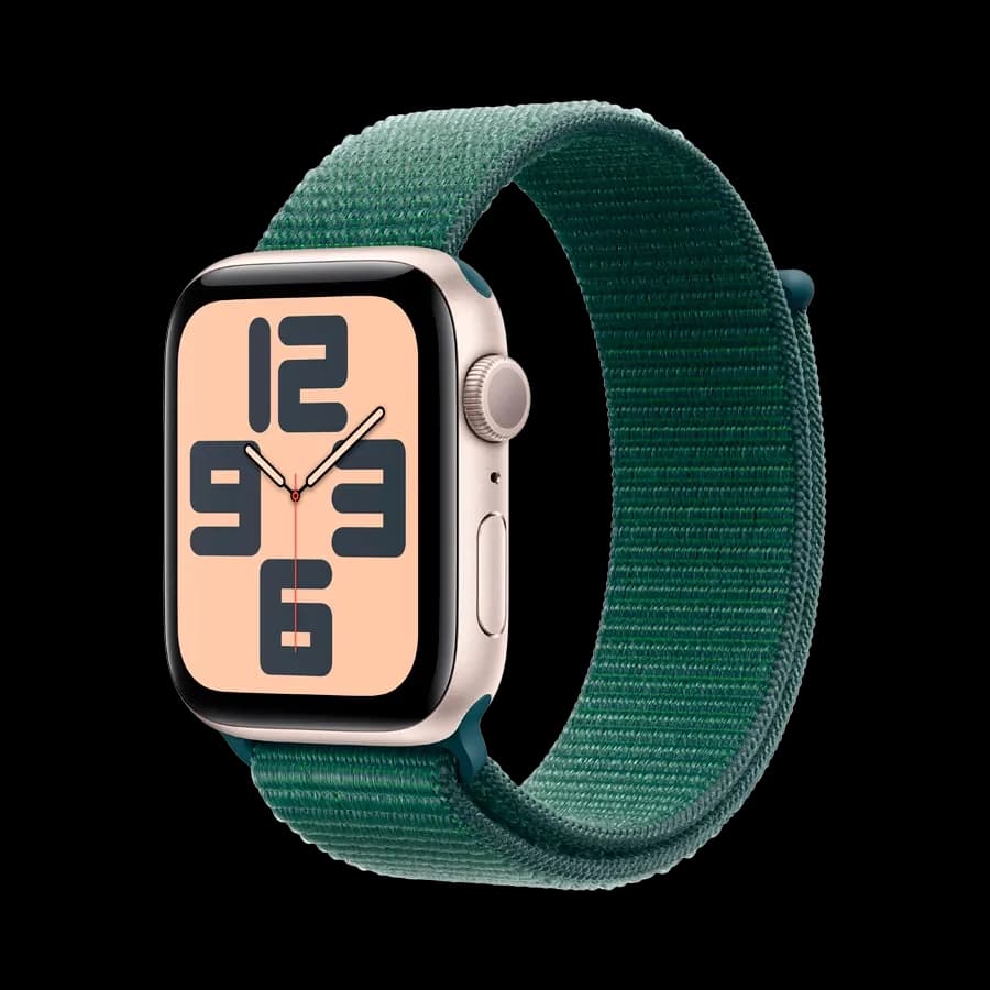 Apple Watch SE GPS Gen.2 (2024), Lake Green Sport Loop, 40mm, Starlight