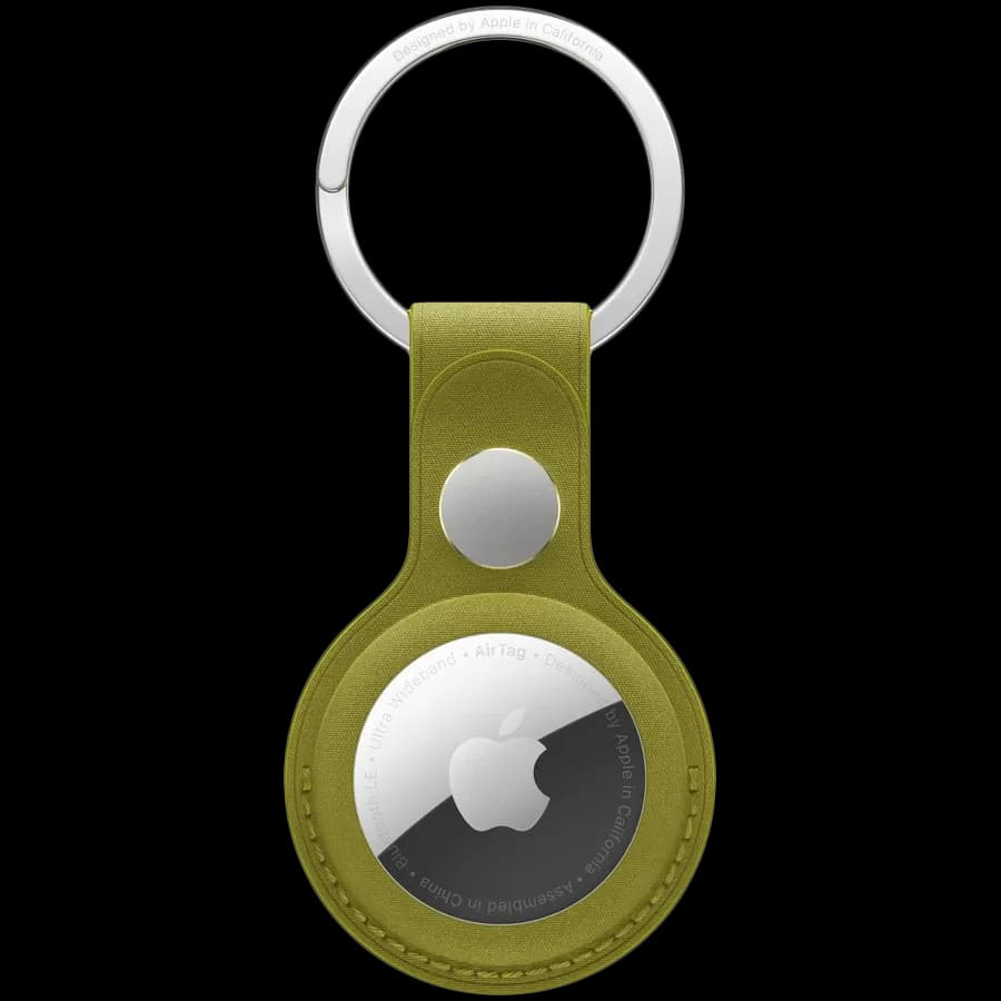 APPLE |АнглійськаFineWoven Key RingАнглійська|, Chartreuse