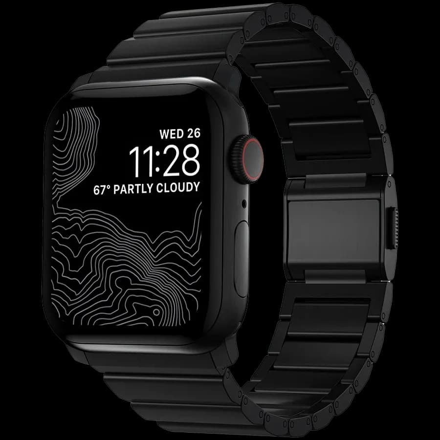 Ремінець Nomad Titanium Black Hardware Black 46mm/49mm (NM1A41BXT0)