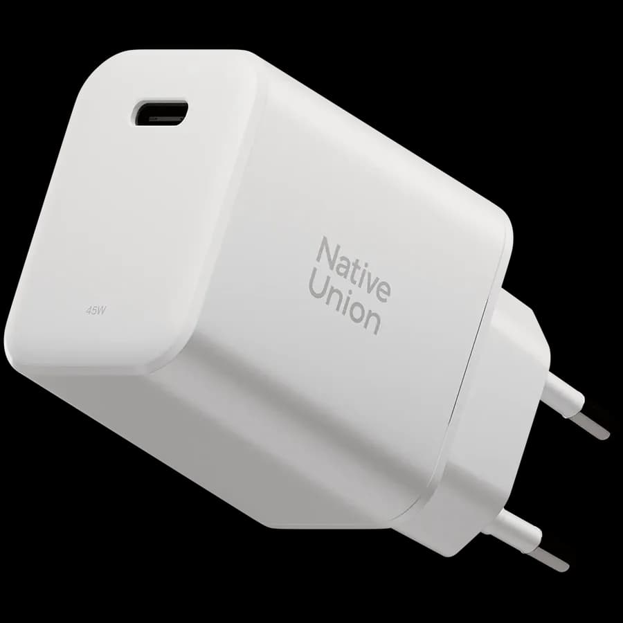 Зарядний пристрій Native Union Fast GaN PD 45W USB-C Port White (FAST-PD45-WHT-EU)