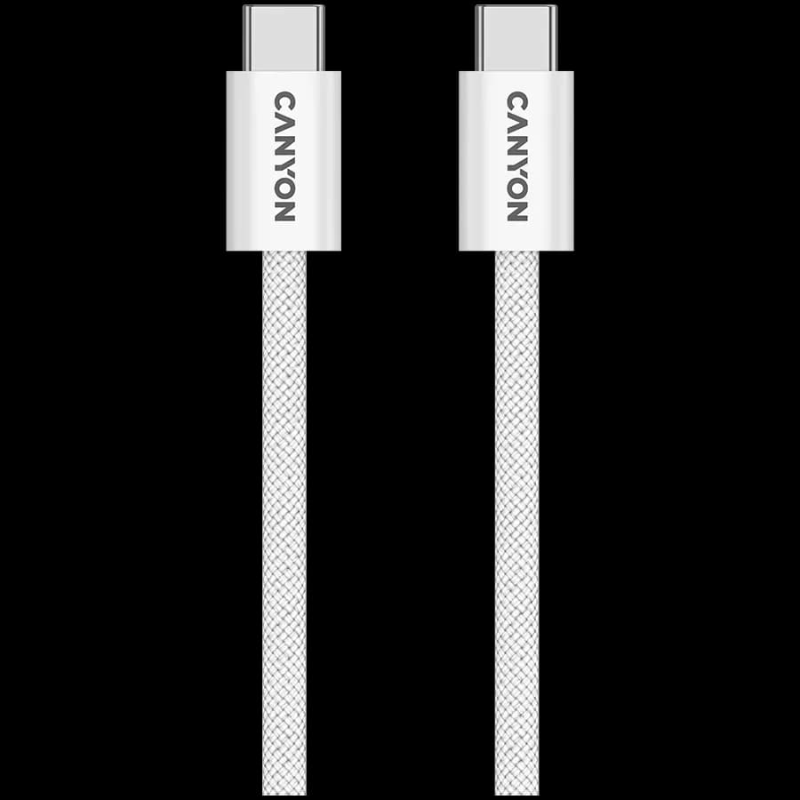 CANYON USB-C to USB-C Cable , Білий, 1м