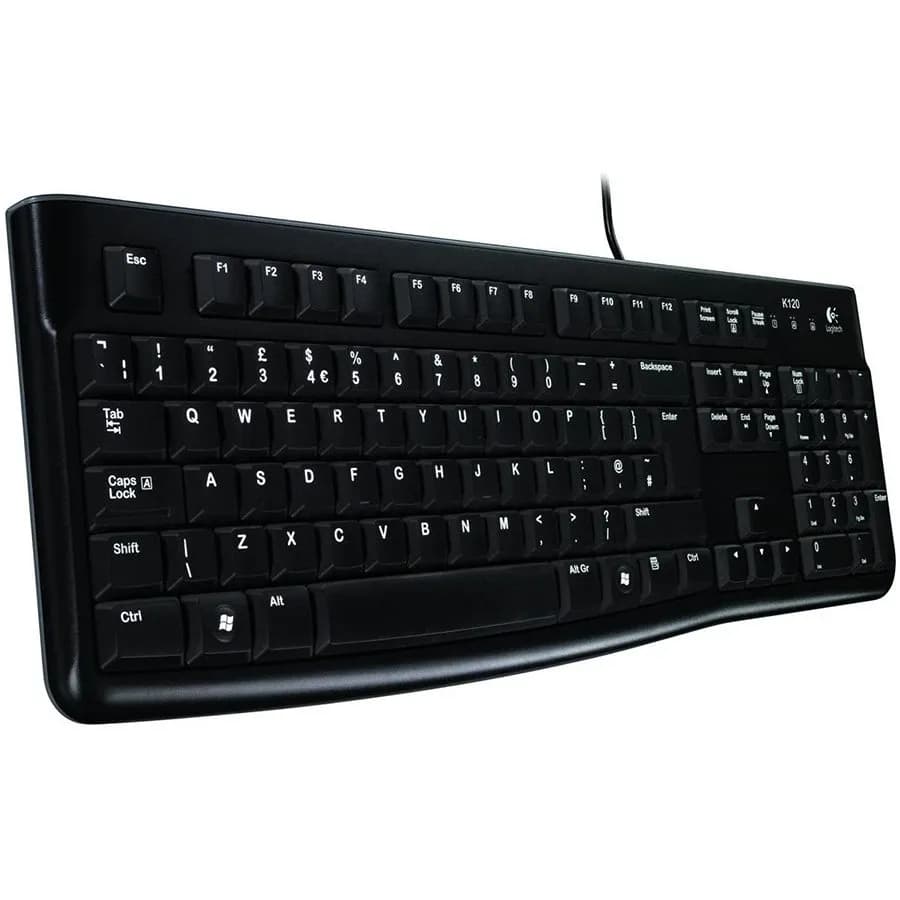 Клавіатура дротова LOGITECH K120 USB UKR OEM (920-002643)