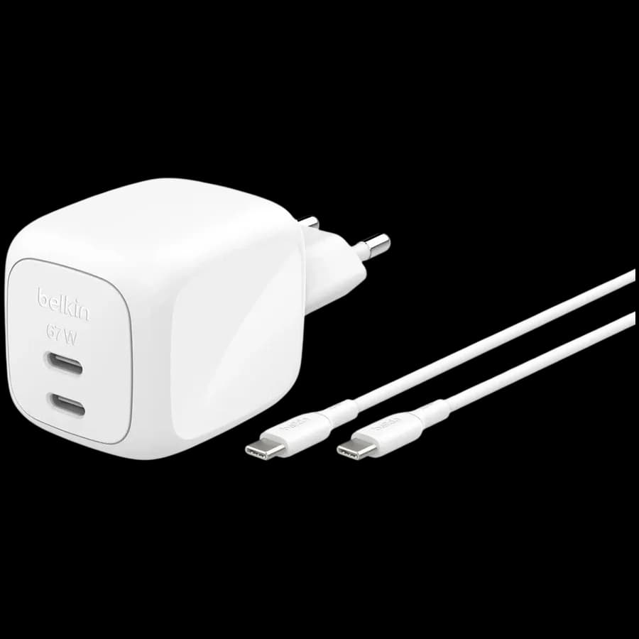 BELKIN Адаптер живлення 2*USB-C, 67 Ват