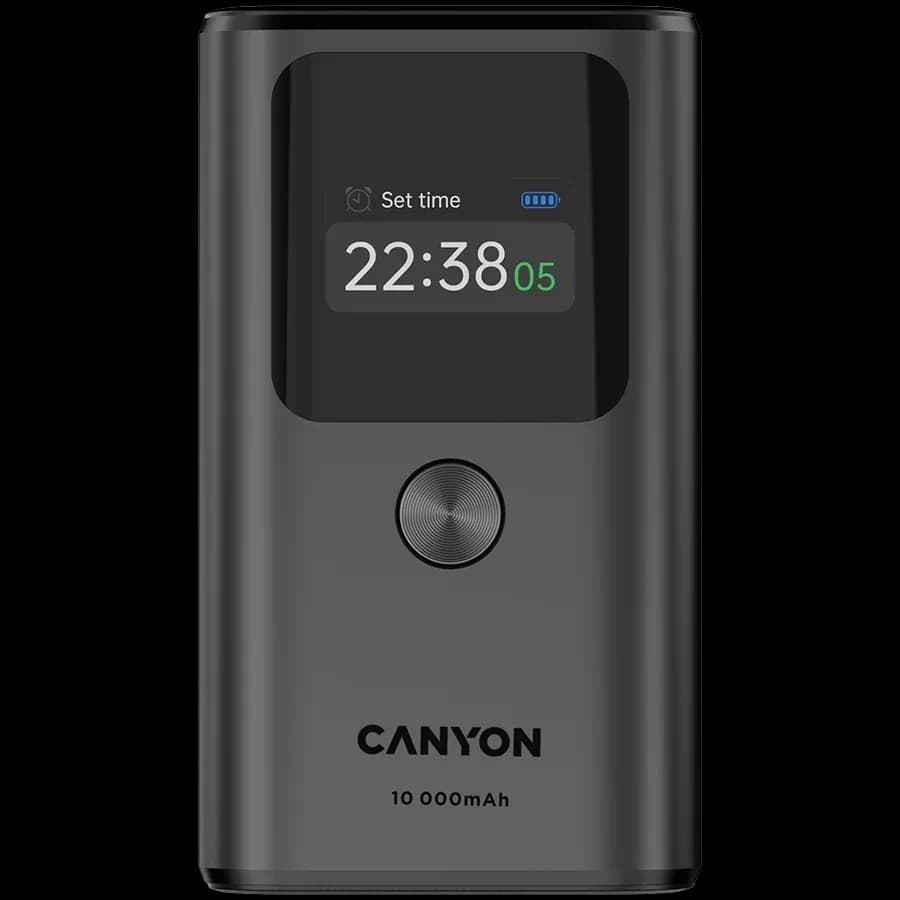 CANYON OnPower 130 Живлення - зарядний пристрій для батареї, Темно-сірий