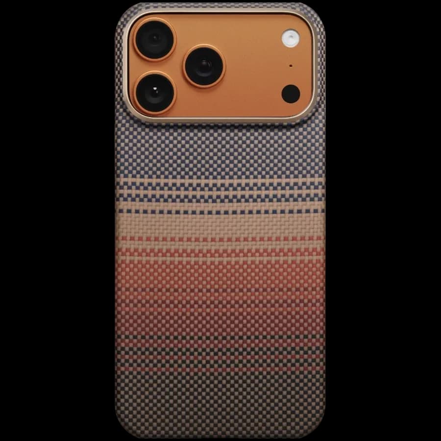 PITAKA Захисний чохол Aramid UltraGuard with MagSafe Теплий захід для iPhone 17 Pro