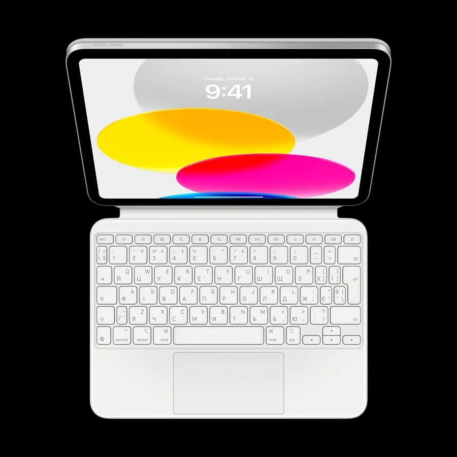 Apple Чохол-клавіатура Magic Keyboard Folio Білий для iPad (10th generation)