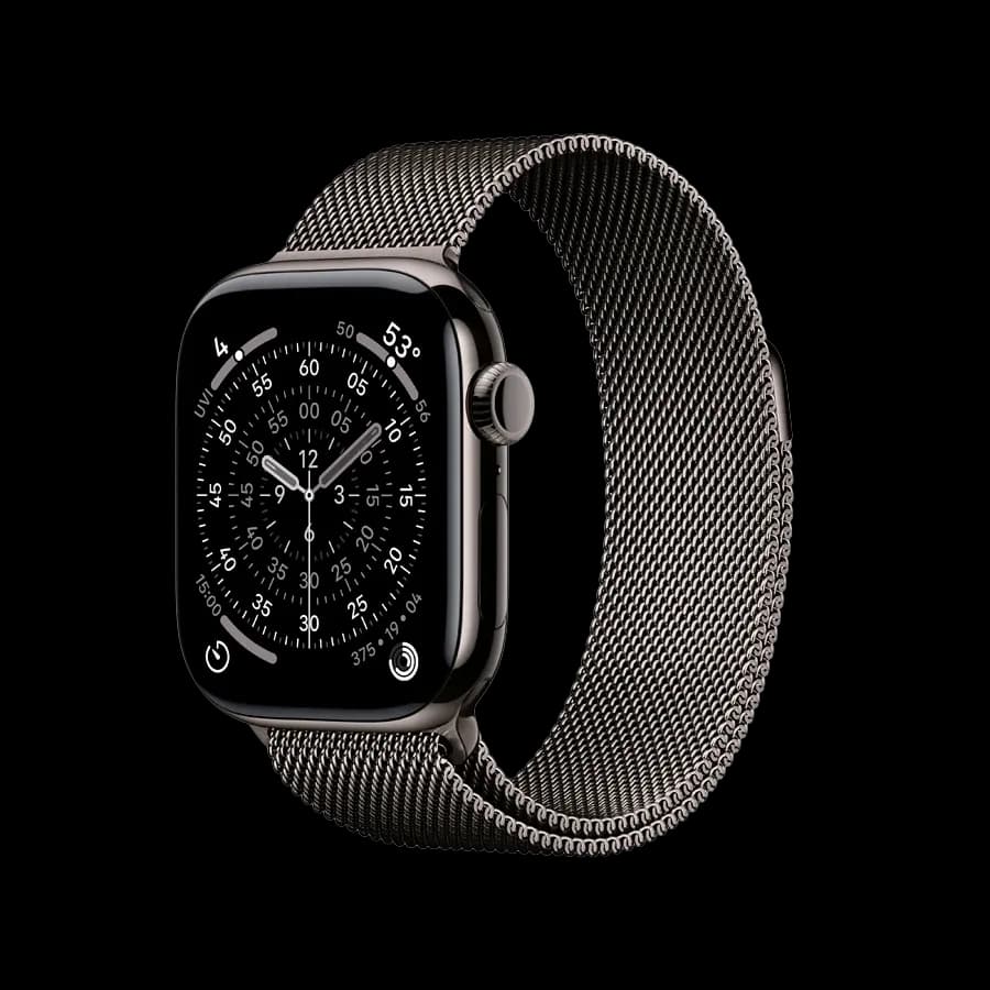 Apple Watch Series 11 GPS + Cellular, Slate Milanese Loop, 42mm, Slate Titanium