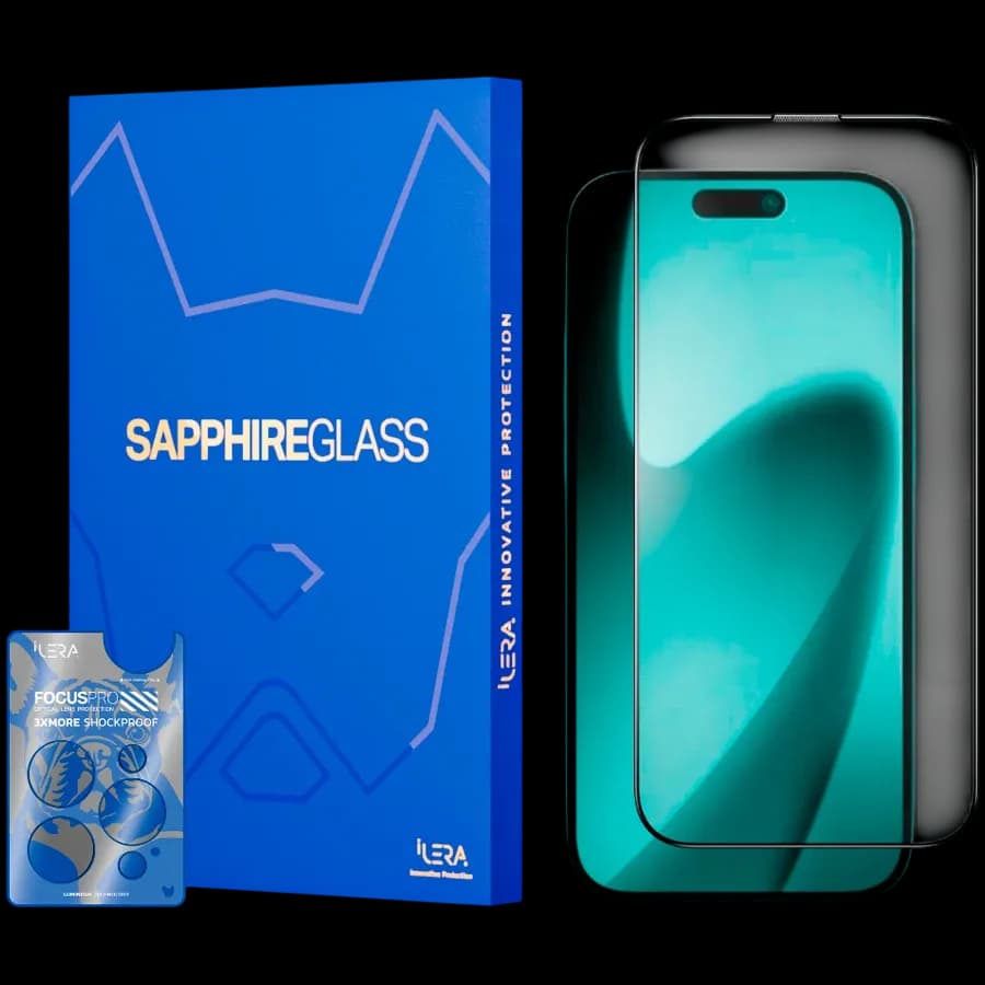 Захисне скло iLera Sapphire Ultra Glass для iPhone 17 Pro (ILSPDLPL17PR)