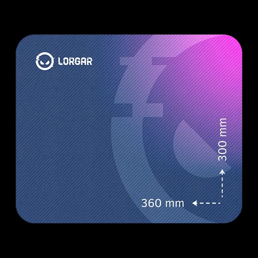 LORGAR Multispandex mousepad з purple rubber