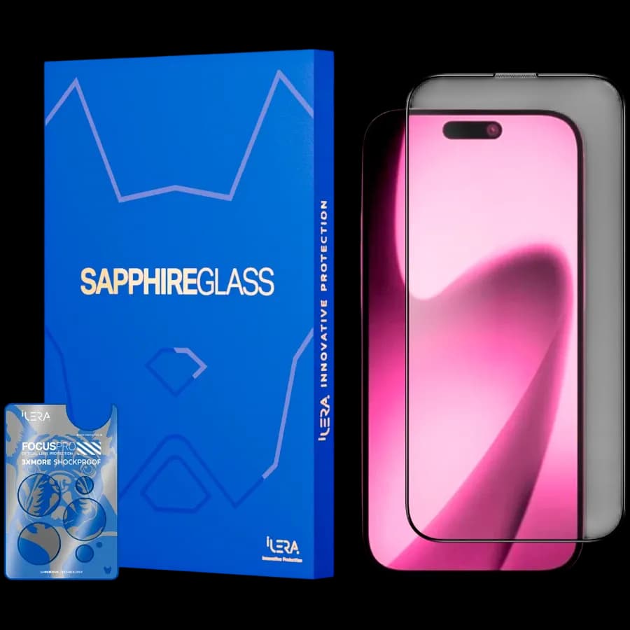 Захисне скло iLera Sapphire Ultra Glass для iPhone Air (ILSPDLPL17AIR)