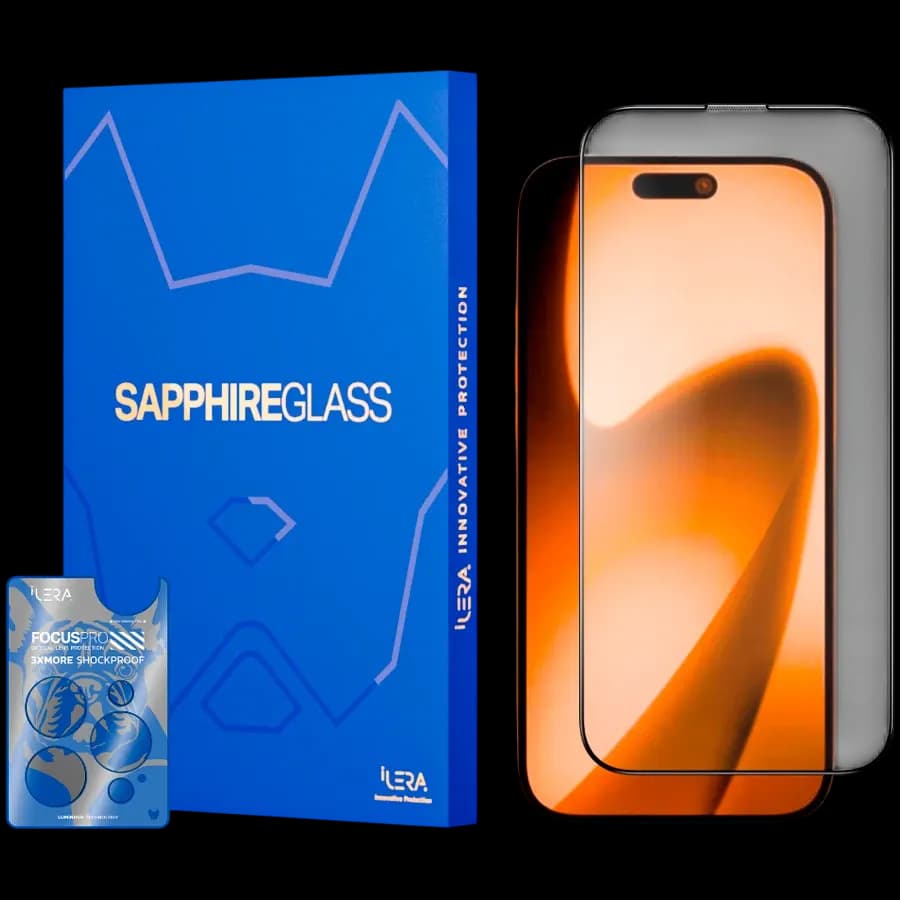 Захисне скло iLera Sapphire Ultra Glass для iPhone 17 (ILSPDLPL17)