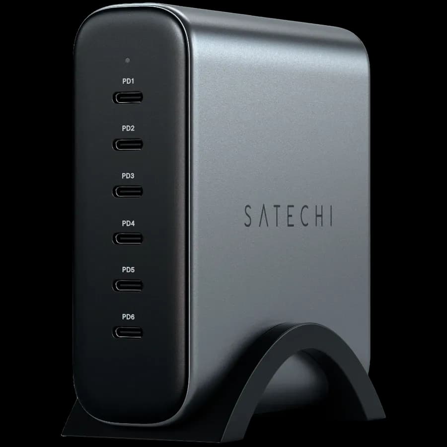 SATECHI Адаптер живлення 6*USB-C, 200 Ват